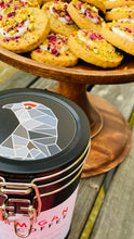 Load image into Gallery viewer, Rose Pistachio Shortbread Gift Tin
