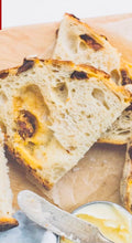 Load image into Gallery viewer, Sun Dried Tomato &amp; Cheddar Organic Country White Sourdough Bread
